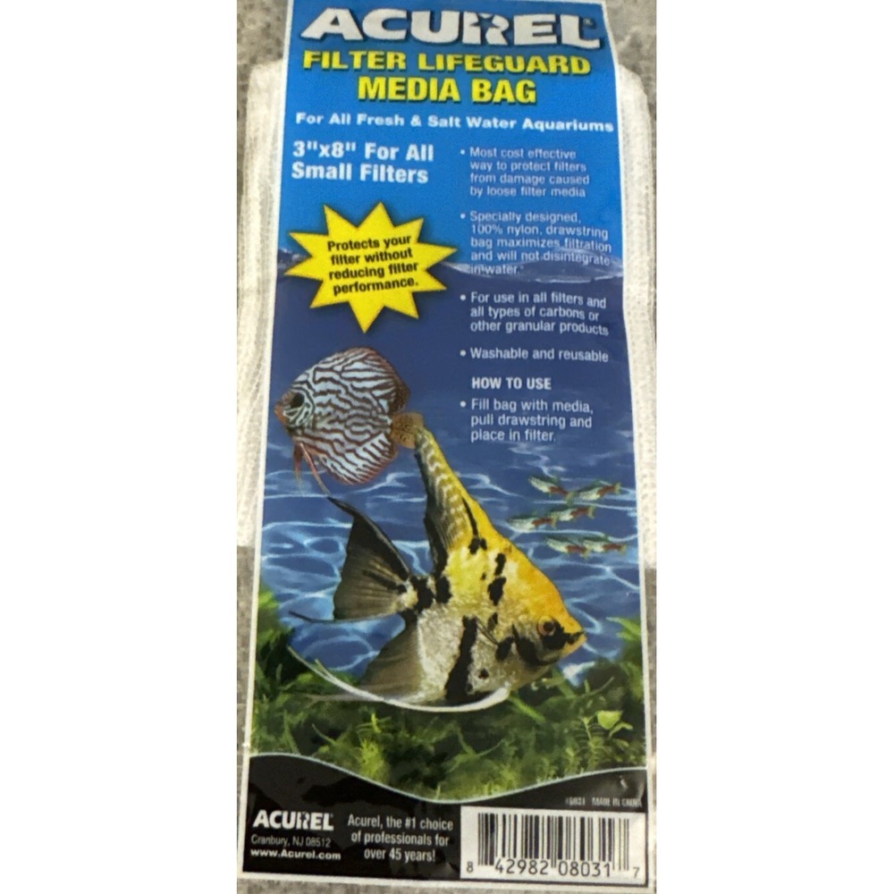 Acurel Aquarium‎ Mesh Media Filter Drawstring Bag, Fresh And Saltwater